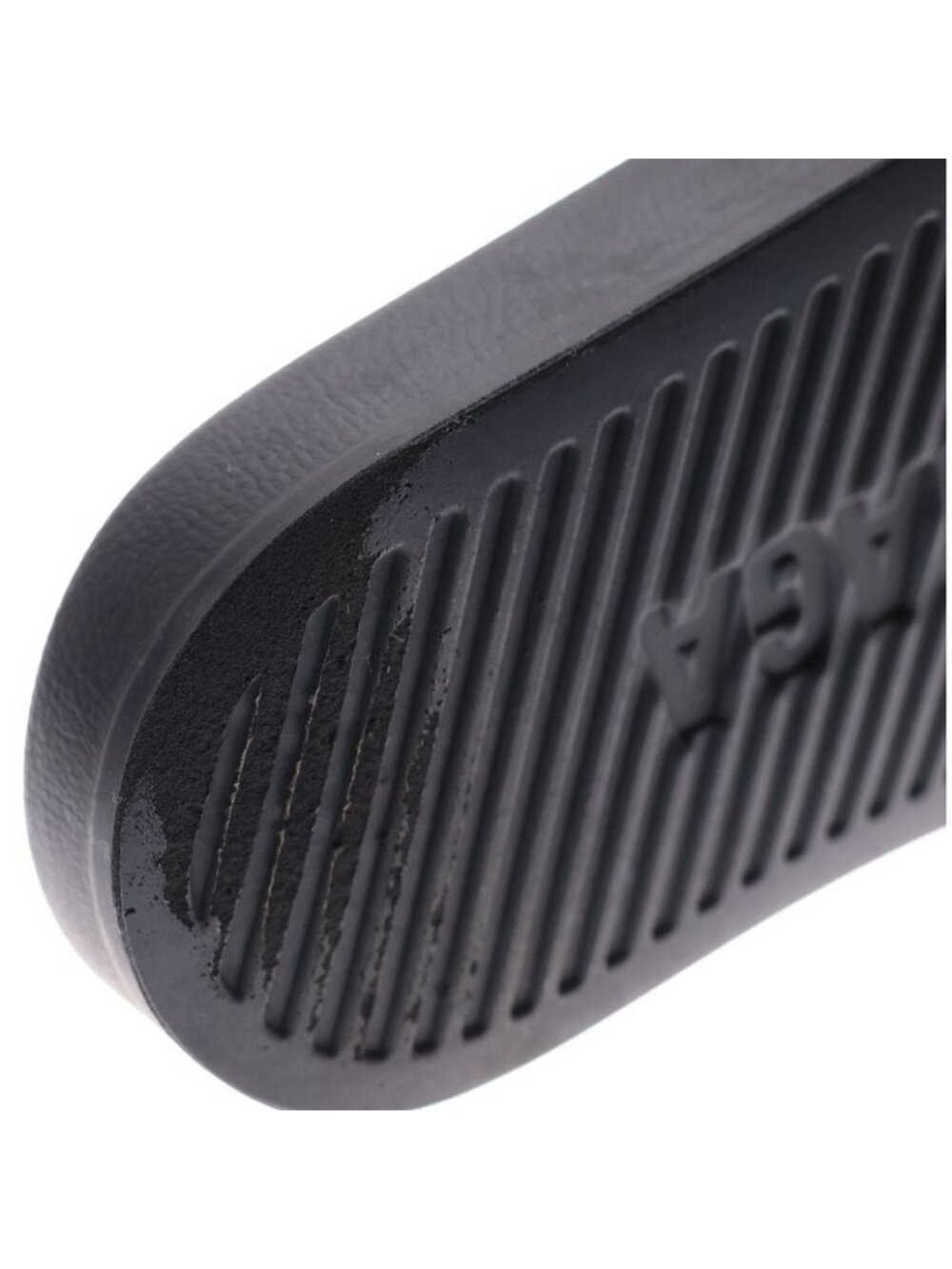 Balenciaga POOL Slides Slide Rubber Logo Flat Shower Sandals Black - Picture 7 of 7